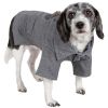 Military Static Rivited Fashion Collared Wool Pet Coat - Medium