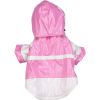 Two-Tone Pvc Waterproof Adjustable Pet Raincoat - Small