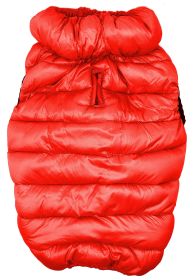 Pet Life 'Pursuit' Quilted Ultra-Plush Thermal Dog Jacket - Red - Large