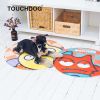 Touchdog Cartoon Up-for-Crabs Monster Rounded Cat and Dog Mat - Default