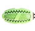 Pet Life 'Grip N' Play' Treat Dispensing Football Shaped Suction Cup Dog Toy - Green