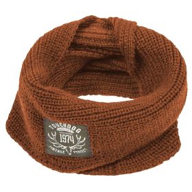 Touchdog Heavy Knitted Winter Dog Scarf - Coffee