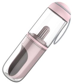 Pet Life 'PYURE' Handheld Travel Filtered Water Feeder - Pink