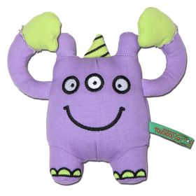 Touchdog Cartoon Three-eyed Monster Plush Dog Toy - Purple