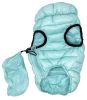 Pet Life 'Pursuit' Quilted Ultra-Plush Thermal Dog Jacket - Aqua - Medium