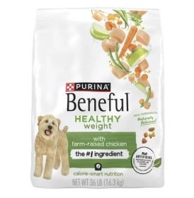 Purina Beneful Healthy Weight Dry Dog Food Farm Raised Chicken, 36 lb Bag - Purina Beneful