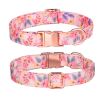 Sunflower pet collar cotton breathable dog collar pet supplies wholesale - flowers - M width 2.0 adjustment 31-50CM