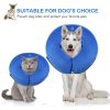 Soft Dog Cone Collar for After Surgery - Inflatable Dog Neck Donut Collar - Elizabethan Collar for Dogs Recovery - CQLQ02 GREY - M