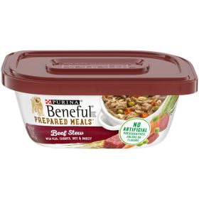 Purina Beneful High Protein Chicken & Beef Stew Wet Dog Food 10 oz Tub - Purina Beneful