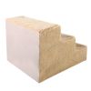 3 Steps Pet Stairs for Dogs and Cats  - beige