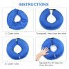 Soft Dog Cone Collar for After Surgery - Inflatable Dog Neck Donut Collar - Elizabethan Collar for Dogs Recovery - CQLQ01 Blue Velcro - L