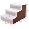 Doggy Steps for Dogs and Cats Used as Dog Ladder for Tall Couch, Bed, Chair or Car - brown and white