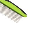 Pet Life Grip Ease' Wide and Narrow Tooth Grooming Pet Comb - Red