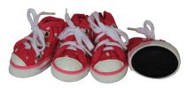 Extreme-Skater Canvas Casual Grip Pet Sneaker Shoes - Set Of 4 - Medium