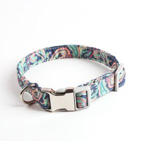 Fashion Cute Simple Pet Dog Collar (Option: Temperament Green-L)