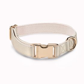 Pet Collar Metal Buckle High Quality All-match (Option: Rose Golden Necklace-S)